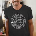 Gym Raccoon V-Neck Tee | Fun Men's Workout Shirt | Trash Panda Humor