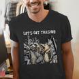 Let's Get Trashed Raccoon & Opossum Beer Men's V-Neck Tee