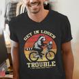 Get In Loser Raccoon Opossum Trash Panda Men's V-Neck T-Shirt