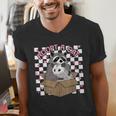 Possum & Raccoon Men's V-Neck T-Shirt - Adopt a Cat Team Spirit