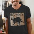 Raccoon Chemistry Elements V-Neck T-Shirt | Science & Nature Lover