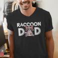 Raccoon Dad Men's V-Neck T-Shirt - Trash Panda Father's Day Tee