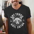 Raccoon Gothic V-Neck T-Shirt - Men's Funny Halloween Top