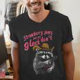 Raccoon Humor Men's V-Neck T-Shirt - Fun Gift for Animal Lovers