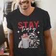 Raccoon Lover Introvert V-Neck T-Shirt | Unisex Fun Design