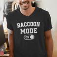 Raccoon Lover Men's V-Neck T-Shirt – Fun Costume for Animal Enthusiasts