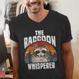 Raccoon Lover Men's V-Neck T-Shirt | Vintage Retro Style