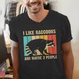 Raccoon For Men Women Raccoon Lover Introvert Men's V-Neck T-Shirt
