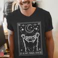 Raccoon Moon V-Neck Unisex Tee - Urban Wildlife Era
