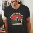 Raccoon Spirit V-Neck T-Shirt for Raccoon Fans | Enjoy Unique Humor