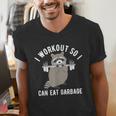 Raccoon Trash Panda Gym T-Shirt - Men's V-Neck Workout Fun