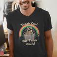 Raccoon V-Neck T-Shirt for Men - Humorous Wildlife Design