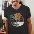 Retro Raccoon Men's V-Neck T-Shirt - Vintage Trashpanda Theme