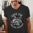 Save The Trash Pandas Raccoon Animal Lover Men's V-Neck T-Shirt