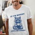 Moody Raccoon Foodie Meme | Men's Fun V-Neck T-Shirt