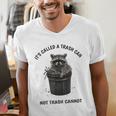 Raccoon Humor V-Neck T-Shirt | Fun Men's Tee for Animal Lovers