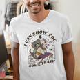 Raccoon Possum V-Neck T-Shirt for Men | Funny Animal Lovers Tee