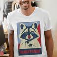 Trash Panda Raccoon Lover Men's V-Neck T-Shirt - Animal Fun