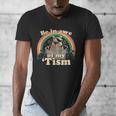 Autism Awareness Raccoon Men's V-Neck Tee - Fun Meme Inspired