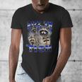 Autistic Raccoon Rizz Meme V-Neck T-Shirt for Men | Fun & Unique