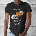 Happy Raccoon Lover Men's V-Neck T-Shirt - Fun Animal Print