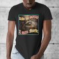 Ironic Raccoon Meme V-Neck T-Shirt - Humorous Gift for Men