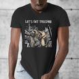 Let's Get Trashed Raccoon & Opossum Beer Men's V-Neck Tee
