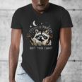 Raccoon Humor Men's V-Neck T-Shirt - Fun Trash Can Quote