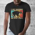 Raccoon Lover Introvert Unisex V-Neck T-Shirt for Men & Women