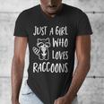 Raccoon Lover Men's V-Neck T-Shirt | Cute Design for Animal Fans
