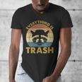 Raccoon Lovers V-Neck T-Shirt - Vintage Design for Men