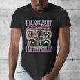 Raccoon Meme Men's V-Neck T-Shirt | Humorous Animal Lover Tee