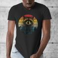 Raccoon Men's V-Neck T-Shirt | Unique Wildlife Design