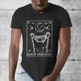 Raccoon Moon V-Neck Unisex Tee - Urban Wildlife Era
