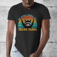 Raccoon Spirit Animal Men's V-Neck T-Shirt for Eco Enthusiasts