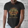 Raccoon 'Trash Panda' Cartoon Men's V-Neck Tee - Fun Wildlife Design