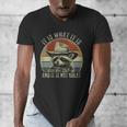 Raccoon Trash Panda Men's V-Neck T-Shirt - Playful Sarcasm Twist