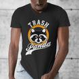 Raccoon V-Neck T-Shirt for Men - Casual All Seasons | Modern Cartoon Style