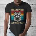 Raccoon Vintage V-Neck T-Shirt for Men & Women - Retro Wildlife Style