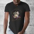 Racoonicorn Men's V-Neck T-Shirt | Whimsical Unicorn Raccoon Design