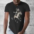 Retro 90s Cowboy Raccoon Men's V-Neck T-Shirt | Vintage Western Ride