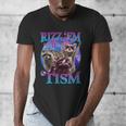 Retro Raccoon Meme Men's V-Neck T-Shirt - Rizz Vibes