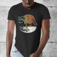 Retro Raccoon Men's V-Neck T-Shirt - Vintage Trashpanda Theme