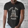Sarcastic Raccoon Men's V-Neck T-Shirt | Funny & Quirky