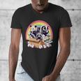Vintage Men's V-Neck T-Shirt - Adopt a Street Cat & Friends Theme