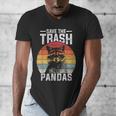 Vintage Raccoon Men's V-Neck T-Shirt - Retro Style Save Wildlife