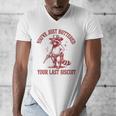 Cowboy Raccoon Men's V-Neck T-Shirt - Fun Western Style