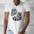 Cute & Feral Panda Raccoon | Men's V-Neck T-Shirt | Wild Style