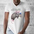 Fairy Godpossum V-Neck T-Shirt - Raccoon Trash Panda Fun for Men