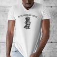 Men's V-Neck T-Shirt - Raccoon Cowboy - Fun & Quirky Style